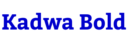 Kadwa Bold шрифт